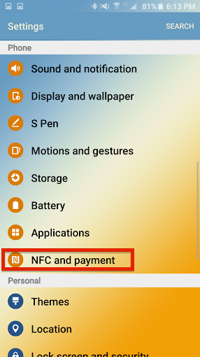 how to enable NFC on your Android smartphone 1
