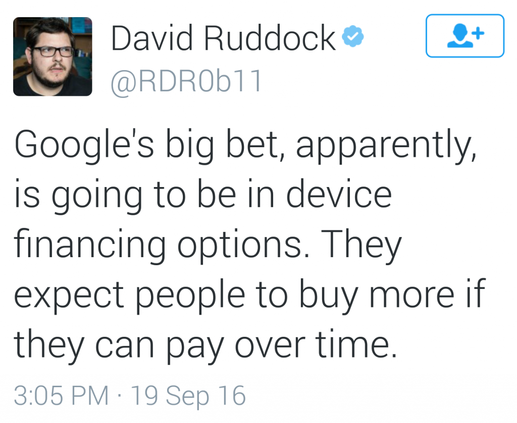 Google Pixel finance options