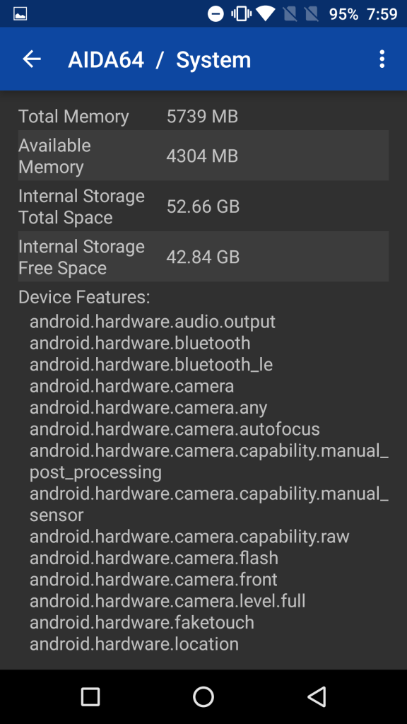 OnePlus 3 storage