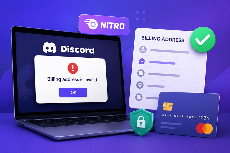 Discord Nitro Billing Address Is Invalid